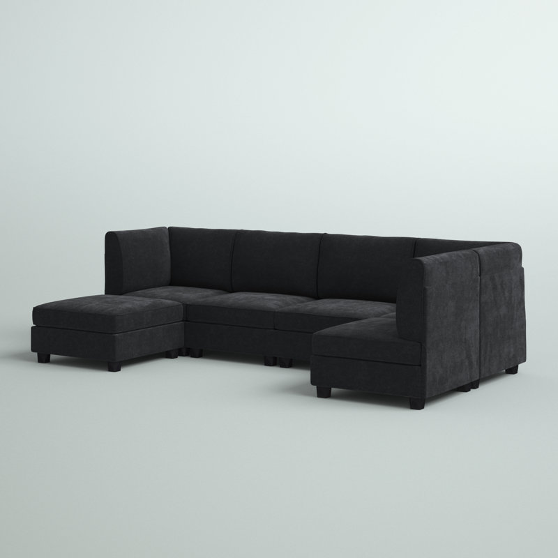 Mercury Row® Roeder 6 - Piece Upholstered Sectional & Reviews | Wayfair